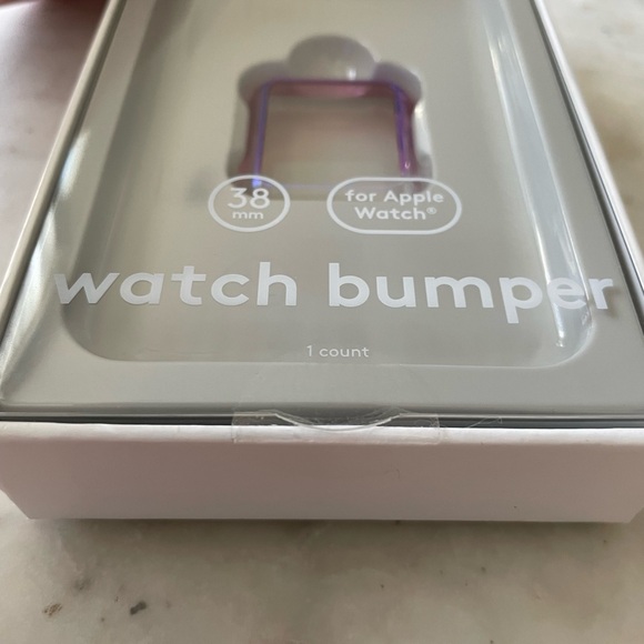 NEW- HeyDay brand 38mm Apple Watch purple bumper case in original sealed box - Picture 6 of 6